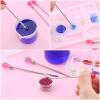 EINCORN 11Pcs Silicone Resin Mold Tools Set Stirring Needle Spoon Tool Tweezers Precision Kit for Resin Art Craft Jewelry Making, 10cm, As the Picture Shows view 3