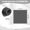 BetterSub Silicone Heat Press Mat 15''x15'', Heat Press Machine Pad Resistant Fireproof 0.3inch Thickness, Double Sided Easy Washable Press Mat for Vinyl HTV Ironing Insulation Transfer Crafting view 2