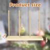 Wooden Ribbon Organizer, Ribbon Rack Storage, Spool Holder, Washi Tape Organizer for Craft Room Sewing Mesh Crochet Thread Tape Wreath Roll Florist Arts Wrapping Gift view 3