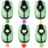 Paper Punches for Crafting, 6 Set Different Paper Punch Shapes, 0.5 Inch Heart and Circle Hole Puncher, Craft Hole Punch for DIY Handmade, Crafting Scrapbook Tools Cards Arts Fun Projects view 1