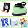 Paper Punches for Crafting, 6 Set Different Paper Punch Shapes, 0.5 Inch Heart and Circle Hole Puncher, Craft Hole Punch for DIY Handmade, Crafting Scrapbook Tools Cards Arts Fun Projects view 3