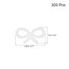 MECCANIXITY 500 Pcs Tiny Glitter Christmas Bows ABS Pearl-Like Bow White Garland for DIY Craft Project New Year Winter Party Valentines Supplies view 2