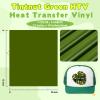 Tintnut Green HTV Heat Transfer Vinyl - 6 Sheets 12" x 10" Pesto Green Heat Transfer Vinyl HTV Iron on Vinyl for T-Shirts view 2