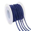 LKXHarleya 5 Yards Crystal Rhinestone Close Chain Trim Bling Bling Diamond Rhinestone Ribbon Strips for DIY Craft Sewing Jewelry Making, Navy Blue, 2mm view 1