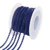 LKXHarleya 5 Yards Crystal Rhinestone Close Chain Trim Bling Bling Diamond Rhinestone Ribbon Strips for DIY Craft Sewing Jewelry Making, Navy Blue, 2mm view 4