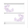 Victorian Embroidery Stencil, 4.5 x 4.5 inch - Vintage Floral Embroidery Tile Pattern view 3
