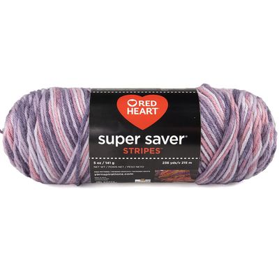 Craft County Size 4 (Medium) 100% Acrylic Fiber Yarn Variety of Color and Pattern Options Great for Crochet, Knitting, and Weaving (Berry Mix)