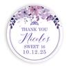 Personalized Sweet Sixteen Party Favor Stickers - Birthday Party Stickers - Sweet 16 - Thank you for celebrating with me stickers view 1