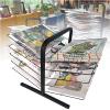 Desktop Art Drying Rack Space Saving Portable Paint Drying Rack 10 Shelves Metal Steel Artwork Storage Display Rack for Art Studios & Classrooms, 25.6" x 17.7" x 16.5", Black view 1
