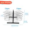 Desktop Art Drying Rack Space Saving Portable Paint Drying Rack 10 Shelves Metal Steel Artwork Storage Display Rack for Art Studios & Classrooms, 25.6" x 17.7" x 16.5", Black view 2