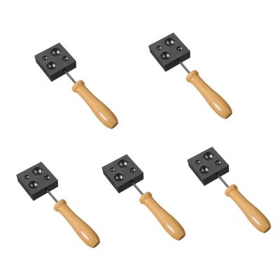 DIYEAH 5pcs Graphite Mold for Casting Precision Molding Graphite Ingot Versatile Lampworking Tool