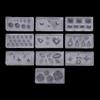 EINCORN 10x Nail Art Mold Decortive Silicone Mold Moon Nail Art Making Tools Resin Casting Molds Manicure Template Craft Art, White view 1