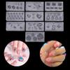 EINCORN 10x Nail Art Mold Decortive Silicone Mold Moon Nail Art Making Tools Resin Casting Molds Manicure Template Craft Art, White view 3