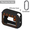 JCHPINE Silicone Cover Case for JBL Go 4 Ultra Portable Bluetooth Speaker, Protective Skin Holder for JBL Go 4 Pro Sound Bluetooth Speaker Accessories (Only Case) (Black) view 2