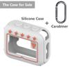 JCHPINE Silicone Cover Case for JBL Go 4 Ultra Portable Bluetooth Speaker, Protective Skin Holder for JBL Go 4 Pro Sound Bluetooth Speaker Accessories (Only Case) (White) view 2