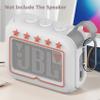 JCHPINE Silicone Cover Case for JBL Go 4 Ultra Portable Bluetooth Speaker, Protective Skin Holder for JBL Go 4 Pro Sound Bluetooth Speaker Accessories (Only Case) (White) view 3