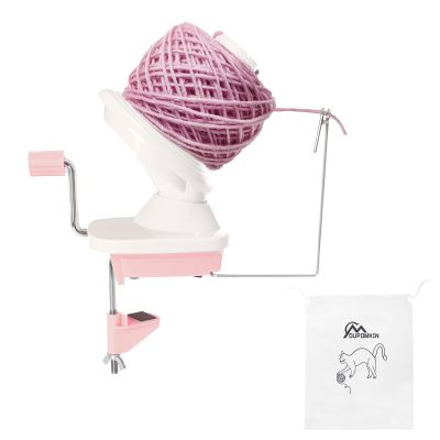 DUPDMKIN Yarn Ball Winder, Hand Operated Yarn Winder for Crocheting, Portable Yarn Spinner for Knitting