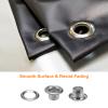 HARFINGTON 100pcs Grommet Tool Kit 4mm Copper Grommet Eyelet Set with Hole Hollow Punch, Grommet Setter Tools for Clothing Leather Fabric Belt, Silver Tone view 4