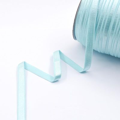 Nine Looms 10 Yards 3/8" 10mm Blue Topaz Elastics Spandex Bands Shiny Nylon Bra Strap Shoulder Tape Underwear Lingerie DIY Sewing Trim Elastic Cord for Sewing Waistband Pants Waist (10Y Blue Topaz)