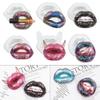 Kenntsh 6Piece Resin Molds, 3D Lips DIY Keychain Making Pendants Ornaments Decoration White view 4