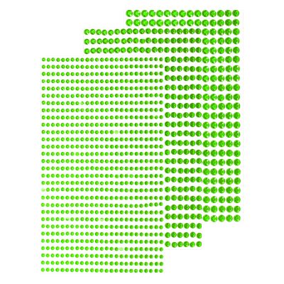 MECCANIXITY 1532Pcs 3 Sheets Rhinestone Stickers 3/4/5 mm Self Adhesive Rhinestones Gems Glitter Stickers for DIY Decoration Craft Face Eye Nails Hair Make Up, Fruit Green