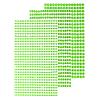 MECCANIXITY 1532Pcs 3 Sheets Rhinestone Stickers 3/4/5 mm Self Adhesive Rhinestones Gems Glitter Stickers for DIY Decoration Craft Face Eye Nails Hair Make Up, Fruit Green view 1