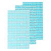 MECCANIXITY 1532Pcs 3 Sheets Rhinestone Stickers 3/4/5 mm Self Adhesive Rhinestones Gems Glitter Stickers for DIY Decoration Craft Face Eye Nails Hair Make Up, Water Blue view 1