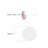 HARFINGTON 48pcs Round Adhesive Mini Non-Woven Fabric Circles, 25mm 1" PreCut, White, for DIY Crafts & Sewing Projects view 2