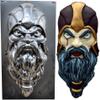 SvitMolds Mold DIY Viking Face Wall Sculpture Concrete Plaster Decor Scandinavian Folk Art Wall Viking Warrior W38 view 1