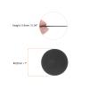 HARFINGTON 240pcs Round Adhesive Pre Cut Mini Felt Fabric Circles, 25mm 1" for DIY Craft Finishing, Black view 2