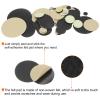 HARFINGTON 240pcs Round Adhesive Pre Cut Mini Felt Fabric Circles, 25mm 1" for DIY Craft Finishing, Black view 4