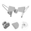 Operitacx 4pcs Stainless Steel Wet Canvas Clips for Oil Painting Frame Canvas Carrier Separating Clamps Lightweight and Convenient Art Supply for Artists view 3