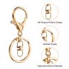 uxcell Lobster Claw Clasps Keychain, 30 Pcs Lobster Claw Clasp Hook with Swivel Trigger Clip and Flat Split Keychain Ring for DIY Craft Key Chain Accessories, Metal view 3