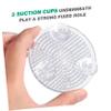 NUOBESTY 2pcs Suction Cup Flower Stand Floral Plastic Flower Arrangement Holders for Easy Setup and Storage view 2