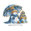 ARTopet DIY Diamond Desktop Ornaments Diamond Art Full Round Drill Paint by Numbers Mosaic Kits Tabletop Ornaments Single Sided Diamond Design Home Decor-Snowman07 view 1