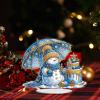 ARTopet DIY Diamond Desktop Ornaments Diamond Art Full Round Drill Paint by Numbers Mosaic Kits Tabletop Ornaments Single Sided Diamond Design Home Decor-Snowman07 view 4