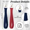 INFUNLY 8 Sets Independence Day Macrame Keychain Kit Boho Macrame Keychain Making Kit to Make Cute Keychains Adult DIY Crafts Projects for Women and Macrame Kit for Beginners with Instruction view 3