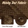Homiest Minky Dot Fabric by The Yard, 2 Yards x 60 Inch Wide Soft Plush Fabric Chocolate Brown Fleece Fabric, Cuddle Minky Fabric for Blanket, Pillow Covers, Clothing, Scarf, Beanie, Sewing view 2