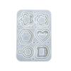 MEELYHOME Clear Quicksands Cat Paw Phone Silicone Molds Shaker Oil UV Resin Epoxy Keychain Mold for Pendant Jewelry Making, 20X13.5X1.2CM, Style 2 view 1