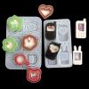 MEELYHOME Clear Quicksands Cat Paw Phone Silicone Molds Shaker Oil UV Resin Epoxy Keychain Mold for Pendant Jewelry Making, 20X13.5X1.2CM, Style 2 view 4