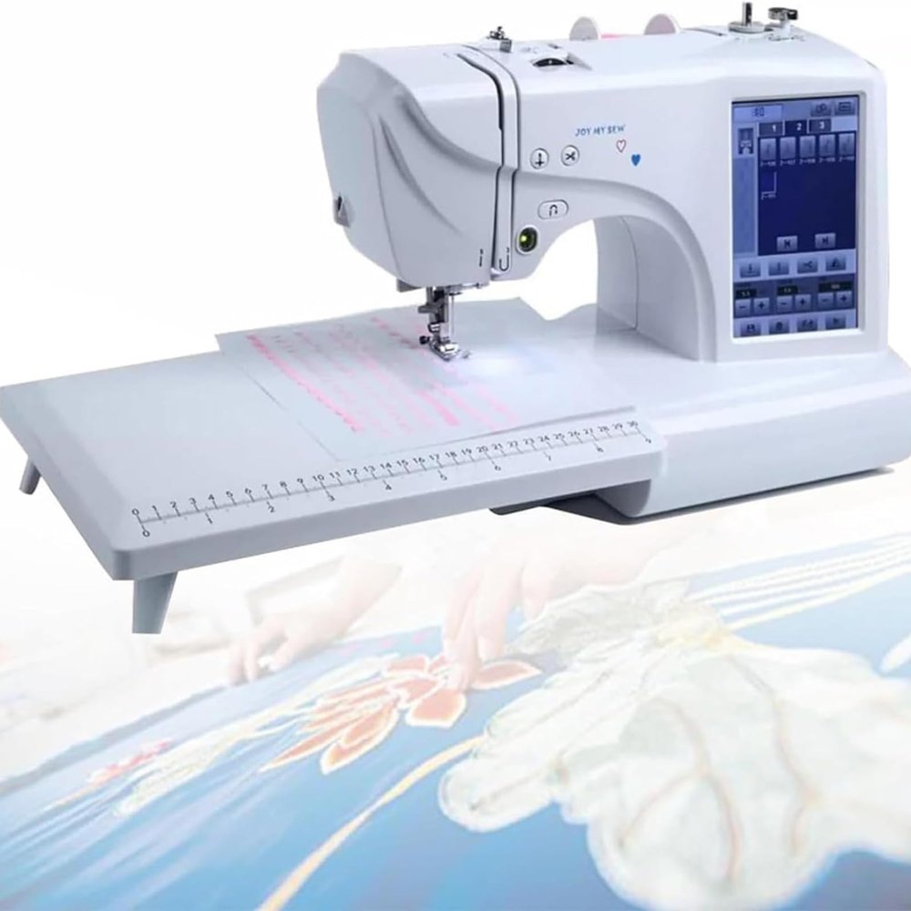 Computerized home sewing machine,multifunctional embroidery sewing machine,7 inch touch screen digital electric embroidery machine for home decoration