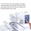Computerized home sewing machine,multifunctional embroidery sewing machine,7 inch touch screen digital electric embroidery machine for home decoration view 2
