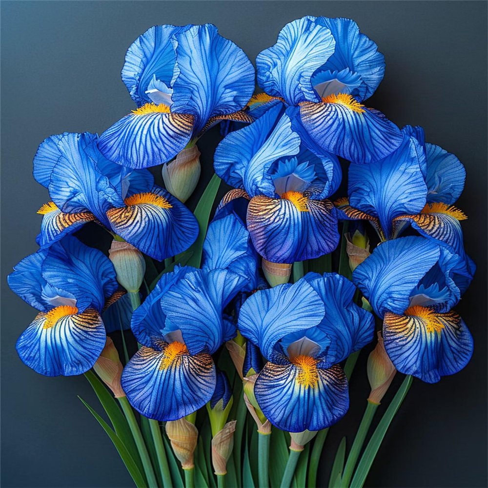 Diamond Painting Kits for Adults, 60x80cm Diamond Painting Flower, Full Drill Round Diamond Dots Paintings for Beginners, Paint by Numbers Gem Art Diamond Painting Orchid Kits, for Home Wall Decor