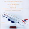 Airplane Model 18.1" 1: 160 Scale Model Jet Models Airplane British Airways A380 Plane Model Diecast Collectibles Resin Aircraft Model for Collection Or Gift view 3