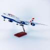Airplane Model 18.1" 1: 160 Scale Model Jet Models Airplane British Airways A380 Plane Model Diecast Collectibles Resin Aircraft Model for Collection Or Gift view 4