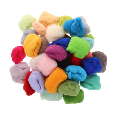 COHEALI Felting Wool of DIY Felting Wool Roving for Needle Craft Kit Comfortable Yarn Material