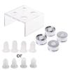 EINCORN 9 PCS Silicone Lipstick Mold with Metal and Stand Set Simple Making Cosmetic Mold Crafts Tool Easy to Use, As the Picture Shows view 1