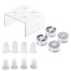 EINCORN 9 PCS Silicone Lipstick Mold with Metal and Stand Set Simple Making Cosmetic Mold Crafts Tool Easy to Use, As the Picture Shows view 4