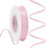 Rilisili Pearl Pink Satin Ribbon 1/8 Inch 50 Yards Double Faced Polyester Satin Ribbons for Gift Wrapping DIY Crafts Weddings Invitations Flower Bouquet Bow Making Home Decor Sewing view 1
