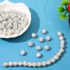 200Pcs Rhinestone Beads 10mm White Sparkle Round Shamballa Disco Ball Beads, Shiny Crystal Clay Pave Diamond Rhinestones Bead for Necklace Bracelet Earring Jewelry Making Supplies Party Decoration view 4
